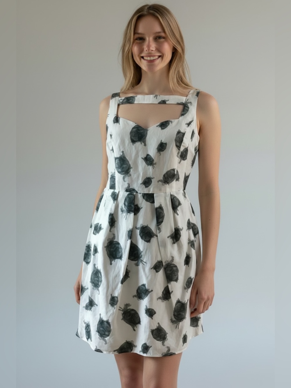 NWT BB Dakota black and white floral dress